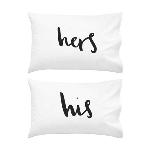 his and hers pillowcase set by old english company