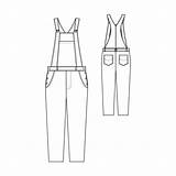 Drawing Dungarees Paintingvalley sketch template