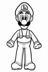 Luigi Yoshi sketch template