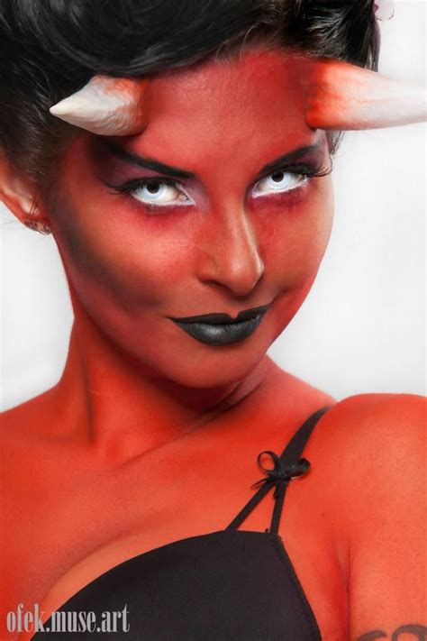 pinup she devil sexy demon makeup by ofek muse art diablesse