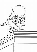 Zootopia Coloring Pages Color Bellwether Print Printable Sheep Disney Colouring Kids Mayor Zootropolis Assistant Para Colorear Book Dibujos Sheets Judy sketch template