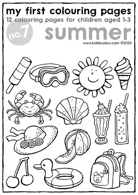 colouring pages   summer kiddicolour ausmalen