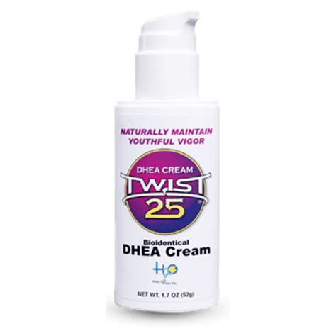 twist 25 dhea hormone cream supplier health2go inc 12 bottles