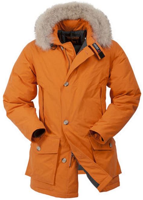 woolrich byrd cloth arctic parka jas heren oranje maat  softshellwebshopnl