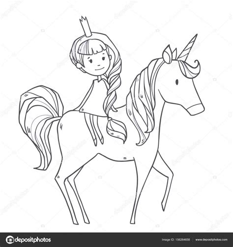 princess riding unicorn coloring page sleeping  unicorn