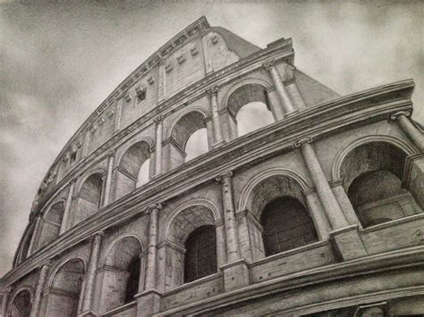 roman colosseum sketches colosseum pencil drawing colisee