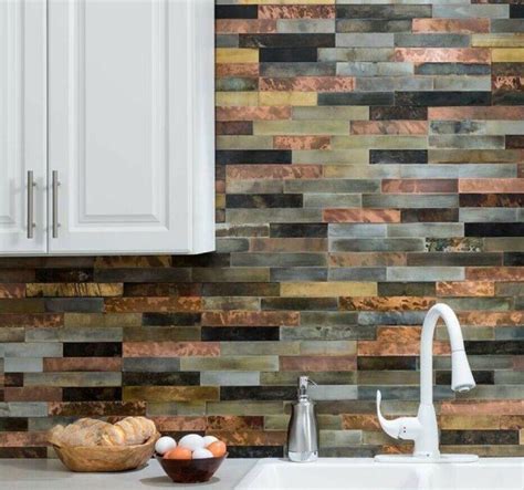 2020 Peel And Stick Tile Self Adhesive Metal Wall Bath Kitchen