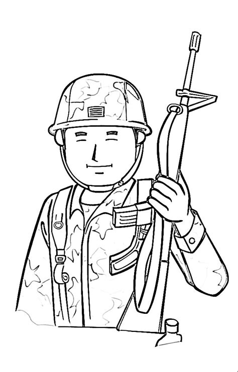 gambar kartun askar hitam putih drawing  drawing soldier sword