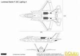 Lightning Lockheed F35 Blueprints Cutaway sketch template