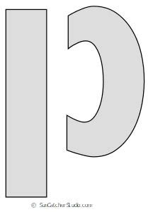 letter stencils printable alphabet font templates patterns