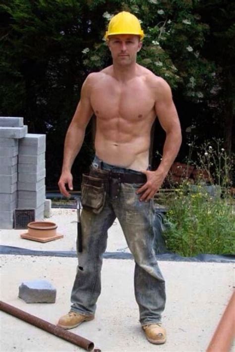 hard working men hot hairy under construction pinterest