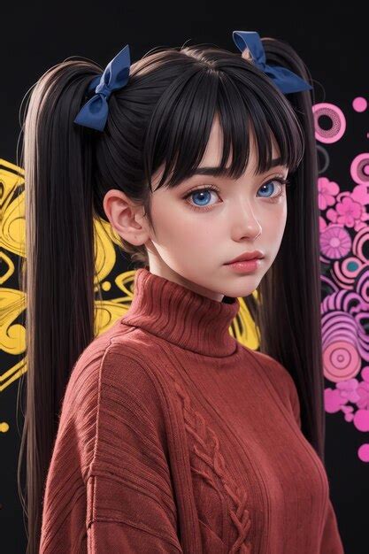 Premium Ai Image Super Cute Anime Girl