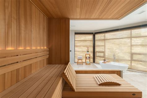 sauna brings wellness relaxation  luxury home spa