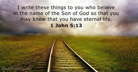 December 3 2019 Bible Verse Of The Day 1 John 5 13