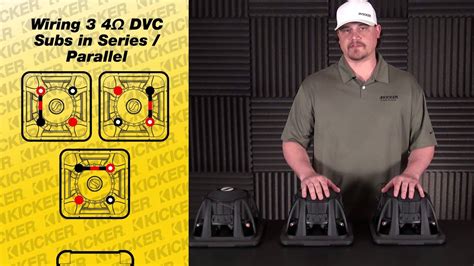 subwoofer wiring  dvc subs  series parallel youtube