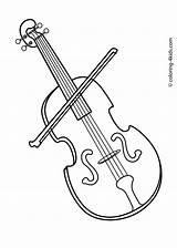 Instruments Musical Coloring Pages Violin Drawing Instrument Drawings Kids Music Printable Cliparts Print Clipart Clip Malvorlagen Ausdrucken Sheets Library Book sketch template