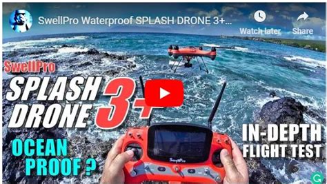 swellpro splash drone  depth flight test