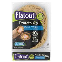 flatout protein  classic white flatbread ct oz wraps tortillas shells meijer grocery