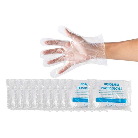 disposable food prep gloves  piece plastic food safe disposable