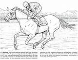 Horse Coloring Pages Racing Draft Thoroughbred Race Colouring Horses Getcolorings Color Printable Getdrawings Template Colorings Print sketch template