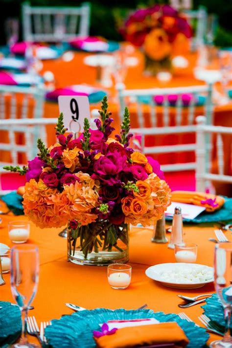 10 colorful and modern wedding centerpieces mywedding