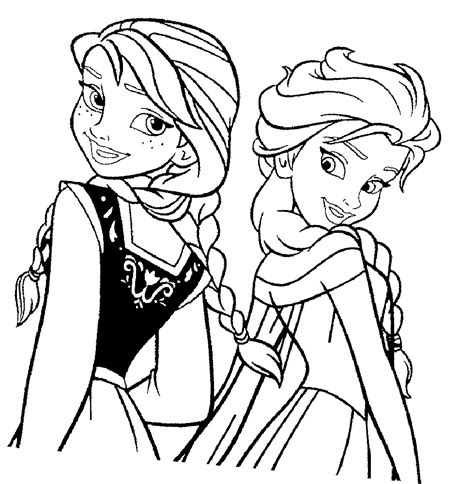 elsa printable coloring pages