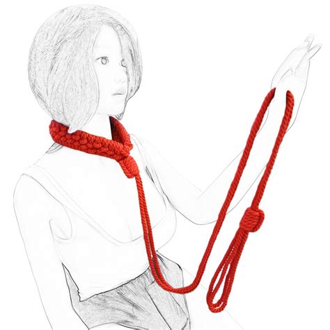 Collar And Leash Handmade Bondage Gear Japanese Style Bdsm Hemp Cotton