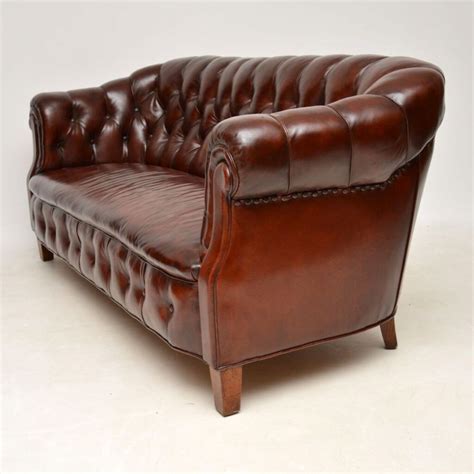 Antique Deep Buttoned Leather Chesterfield Sofa Marylebone Antiques
