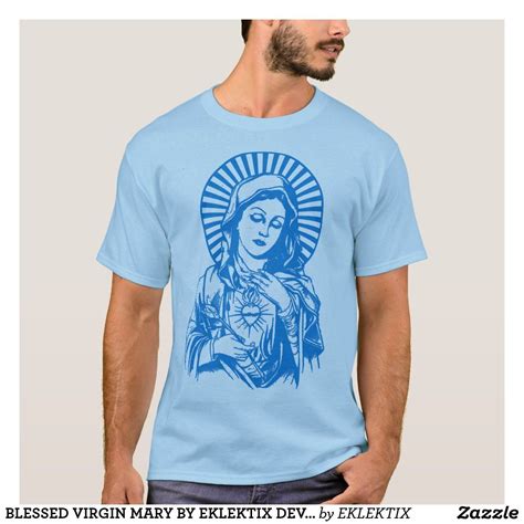 Blessed Virgin Mary By Eklektix Devotional Image T Shirt