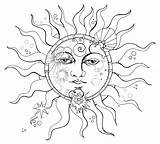 Eclipse Coloring Solar Drawing Moon Face Pages Mitsubishi Getdrawings Sheet Getcolorings Printable Color sketch template