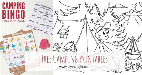 kids printables   camping diy thought