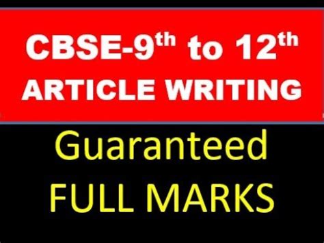 article writing format  class thththth youtube