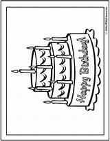 Birthday Cake Coloring 8th Pages Sheet Candles Happy Printables Pdf Colorwithfuzzy sketch template