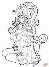Coloring Pages Cat Choose Board Anime sketch template