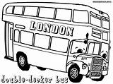 Decker Double Bus Drawing Coloring Pages Simple Doubledecker Gif Colorings Clipartmag sketch template