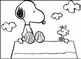 Snoopy Woodstock Peanuts Ausmalbilder Getdrawings sketch template