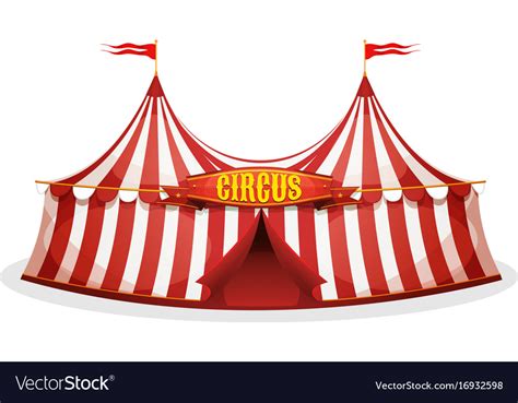 big top circus tent royalty  vector image vectorstock