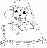 Coloring Skirt Pages Getcolorings Poodle sketch template