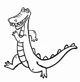 Alligator Coloring Pages Gator Drawing American Clipart Clipartpanda Getcolorings Color Getdrawings Baby sketch template