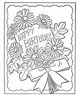 Birthday Coloring Dad Pages Printable Happy Color Cards Library Clipart Girls sketch template