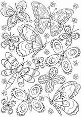 Kolorowanka Motyl Relaksacyjna sketch template