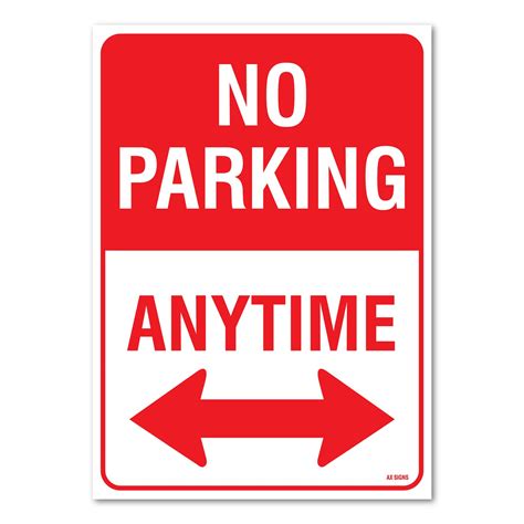 amazoncom  parking anytime sign large     vinyl sticker
