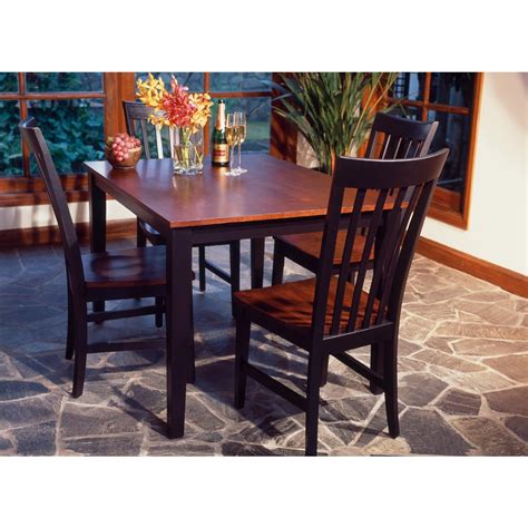 home styles rectangular dining table   chairs black cherry