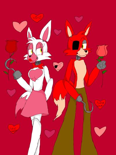 Foxy X Mangle Kissing Love Date Called Fangle Five Nights At Freddy S
