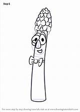 Asparagus Archibald Veggietales Angry sketch template
