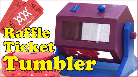 raffle ticket tumbler colorful  fun spinning action
