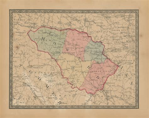 howard county maryland  map replica  genuine original