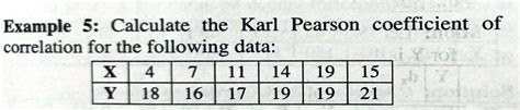 solved   calculate  karl pearson coefficient
