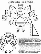 Turkey Coloring Craft Pages Thanksgiving Crayola Kids Make Crafts Sheets Hat Pattern Cut Color Outs Colored Drawing Templates Fall Clip sketch template