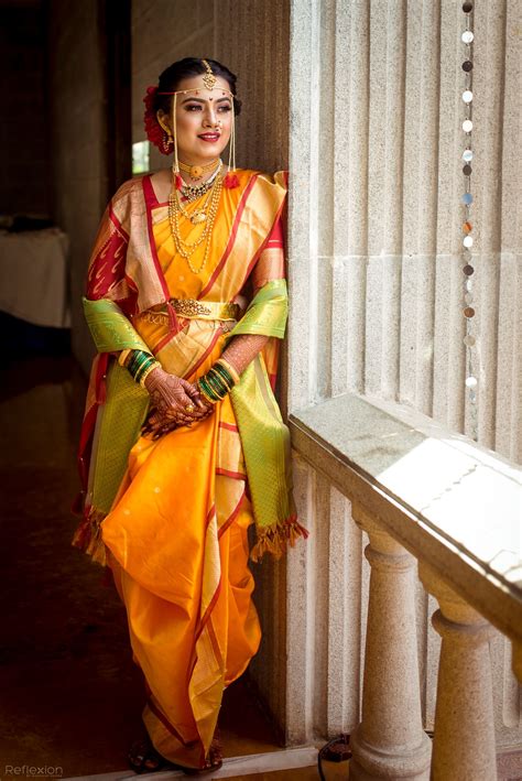 lovely nauvari sarees on maharashtrian brides that we